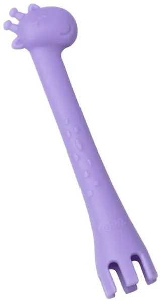 Furculetă multifuncțională din silicon Wee Baby - violet