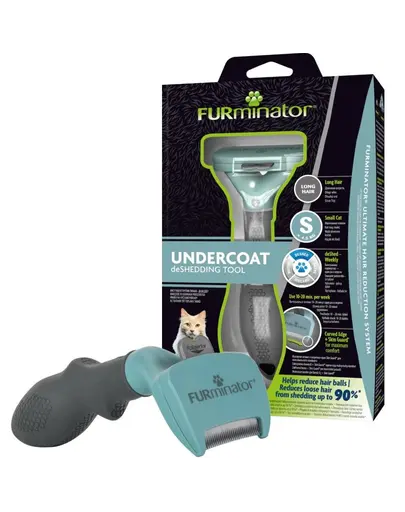 FURMINATOR Undercoat deShedding pentru pisici cu părul lung Mic