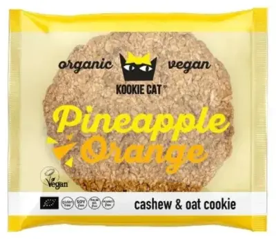 Fursec bio cu ananas și portocală, 50 g, Kookie Cat