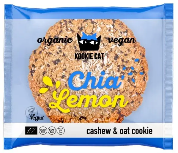 Fursec bio cu chia și lămâie, 50 g, Kookie Cat