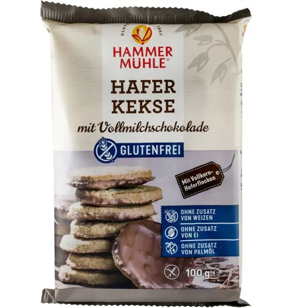 FURSECURI DIN OVAZ FARA GLUTEN, CU CIOCOLATA CU LAPTE, 100G HAMMER