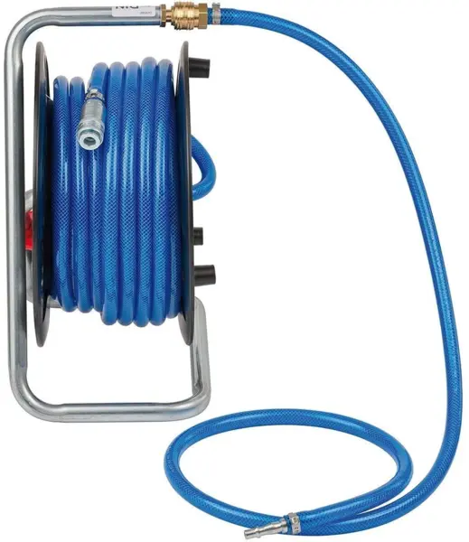 furtun aer comprimat compresor brennenstuhl cu tambur, anti rasucire, 20m, o 9 15mm, 15 bari