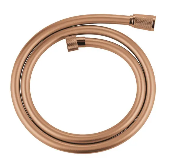 Furtun de dus Grohe SilverFlex 28362DA1, 1/2'' x 1/2'', 1.25 m, universal, anti-rasucire, cauciuc profesional, conexiuni cromate, lucios, Cupru