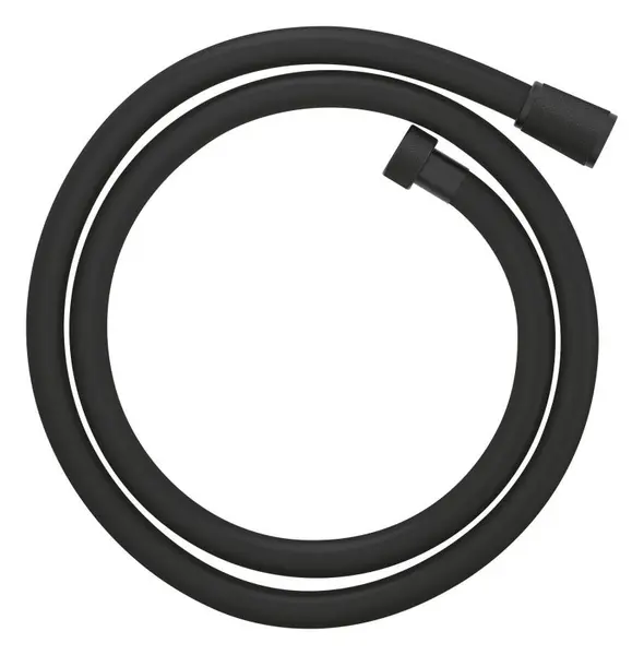 Furtun de dus Grohe SilverFlex 28362KF1, universal, 1/2 inch x 1/2 inch, 1.25 m, anti-rasucire, mat, Negru