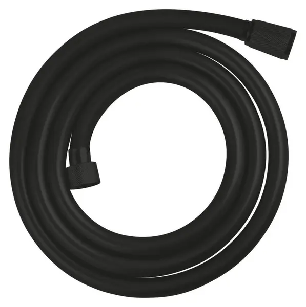 Furtun de dus Grohe VitalioFlex 287422432, universal, 1/2 inch x 1/2 inch, 1.75 m, anti-rasucire, mat, Negru