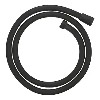 Furtun dus 125 mm negru mat Phantom Black, Grohe SilverFlex