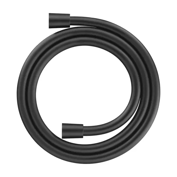 Furtun dus Duravit UV0610006046, conexiune 1/2 x 1/2 inch, 1.25 m, Negru mat