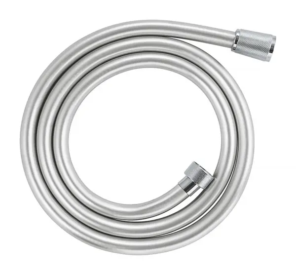 Furtun dus Grohe VitalioFlex 27505001, 1/2 inch x 1/2 inch, 1.5 m, anti-rasucire, cauciuc, Crom