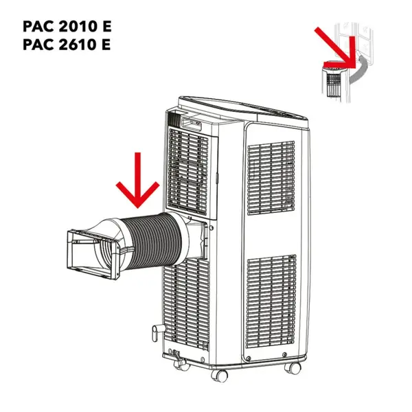 Furtun evacuare aer compatibil cu TROTEC PAC 2000, PAC 2010,PAC 2600 si PAC 2610 E