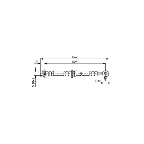 Furtun frana BOSCH 1 987 481 572