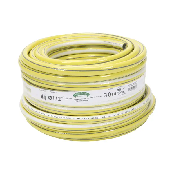 Furtun Gradina cu Insertie, Premium Plus, 1/2 toli, 30m, 4 Straturi, Clasa 5 Rezistenta, Micul Fermier GF-2121