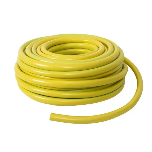 Furtun Gradina, Flexibil, Rezistent la Radiatii UV si la Frig, Armat, cu Insertie 1 Inch, Lungime 50 m, Galben