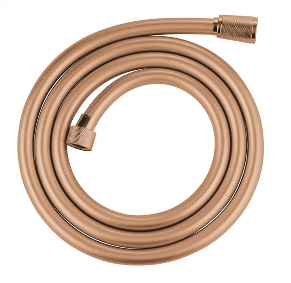 Furtun Grohe Silverflex 28388DA1, universal, 1.75 m, 5 bari, anti-indoire, anti-zgarieturi, prindere cromata, lucios, Cupru