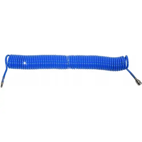 Furtun pneumatic Spiral Yato YT-24206, 6,5mm, 12 bar, 1/4 inch, 15m, Albastru
