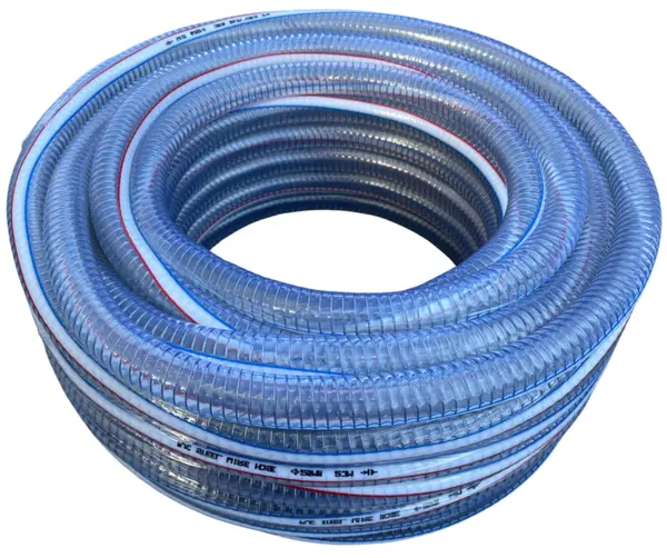 Furtun PVC Absorbtie cu Insertie Metal 1 1/4 30m