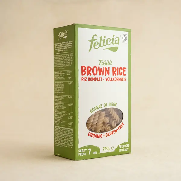 Fusilli de orez brun 250G ECO