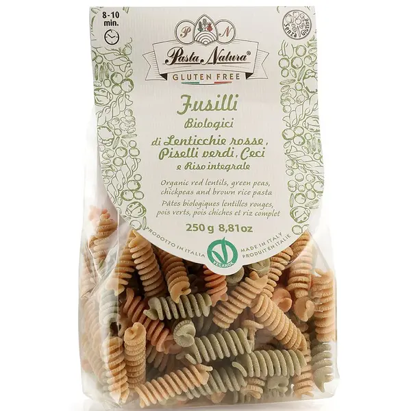 Fusilli tricolore bio 250g Pasta Natura