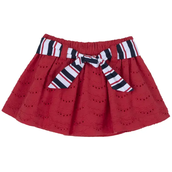 Fusta copii Chicco broderie engleza, rosu, 43968-64MFCO