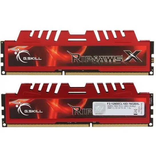 G.SKILL G.SKILL F3-12800CL10D-16GBXL DDR3 16GB G.Skill RipjawsX kit(2x8GB) 1600MHz CL10 1.5V XMP