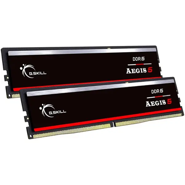 G.SKILL Kit Dual Memorie RAM G.Skill Aegis 5, capacitate 64GB (2x32GB), DDR5, frecventa 6000 MHz, CL36, Negru