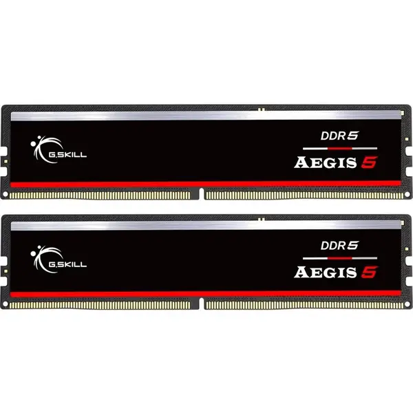 G.SKILL Kit dual memorie RAM G.Skill Aegis 5, Capacitate DDR5 64GB (2x 32 GB), Frecventa 5200 MHz, CL 40, Negru