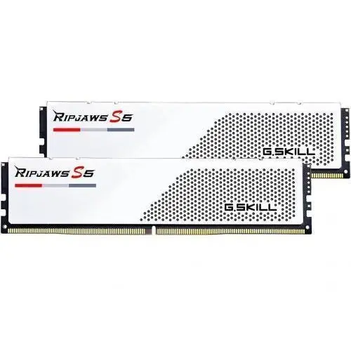 G.SKILL Kit Memorie G.Skill Ripjaws S5 White 96GB, DDR5-5200MHz, CL40, Dual Channel
