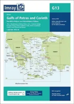 G13 Gulfs of Patras and Corinth. Patraikos Kolpos and Korinthiakos Kolpos, New ed, Paperback/Imray Imray