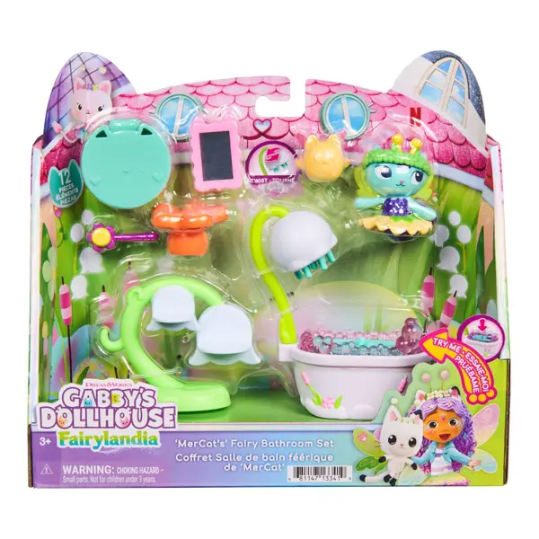 GABBYS DOLLHOUSE FAIRYLANDIA SET DE JOACA BAIA MAGICA A PISICII MERCAT CU FIGURINE SI ACCESORII
