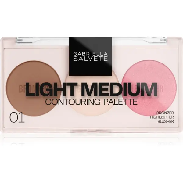 Gabriella Salvete Contouring Palette Patela pentru conturul fetei culoare 01 9 g