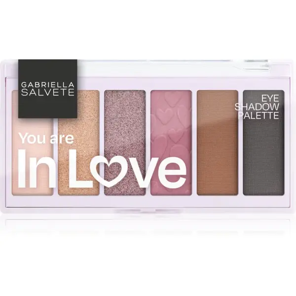 Gabriella Salvete Eyeshadow 6 Shades Palette paleta farduri de ochi culoare You are in Love 12 g