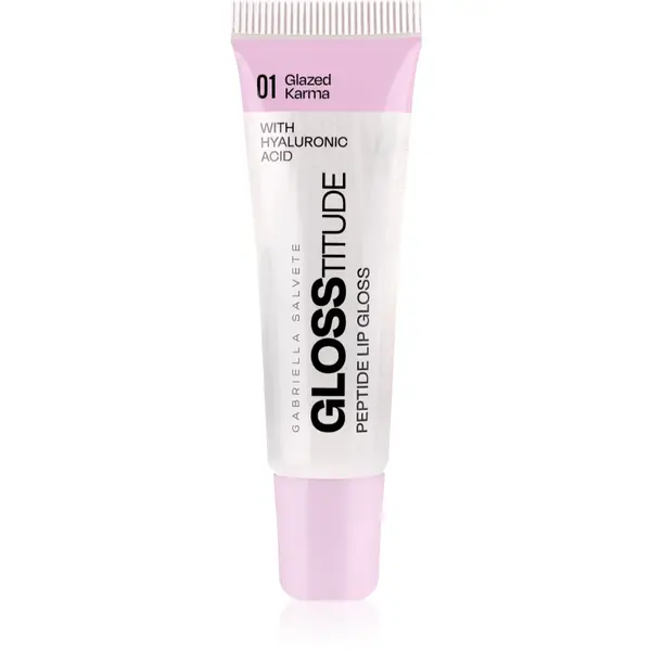 Gabriella Salvete Glosstitude Peptide Lip Gloss lip gloss hidratant culoare 01 Glazed Karma 10 ml