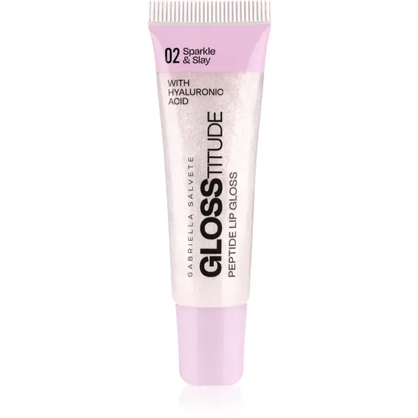 Gabriella Salvete Glosstitude Peptide Lip Gloss lip gloss hidratant culoare 02 Sparkle & Slay 10 ml