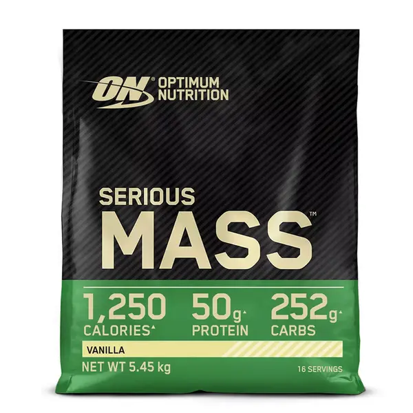 Gainer pudra proteica proteine din zer 00% Serious Mass Vanilie 5.45kg, Optimum Nutrition