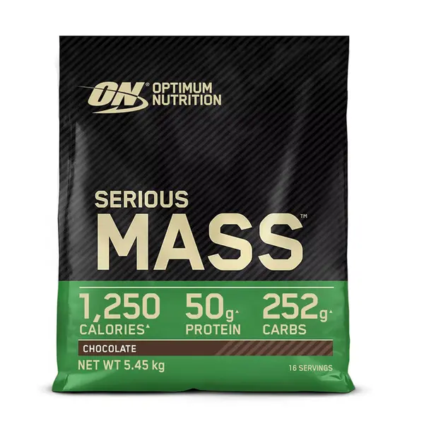 Gainer pudra proteica proteine din zer 100% Serious Mass Ciocolata, 5.45kg, Optimum Nutrition