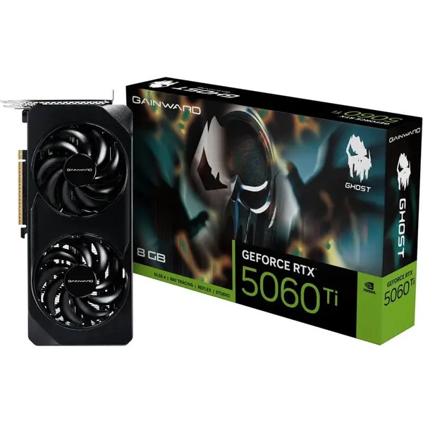 Gainward Placa video Gainward GeForce RTX 5060 Ti Ghost 8GB GDDR7 128-bit, DLSS 4.0, DisplayPort, HDMI 2.1