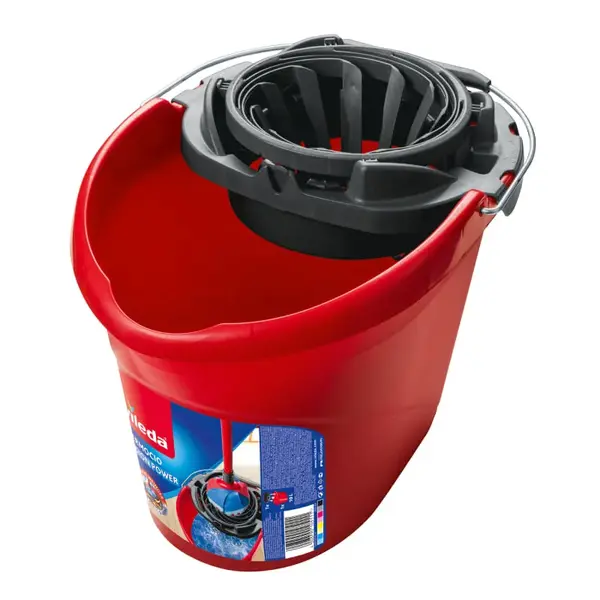 Galeata rosie cu storcator 10l Vileda Galeata rosie cu storcator 10l Vileda