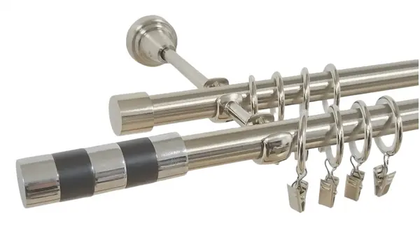 Galerie dubla CILINDRU NEGRU /19 – inox