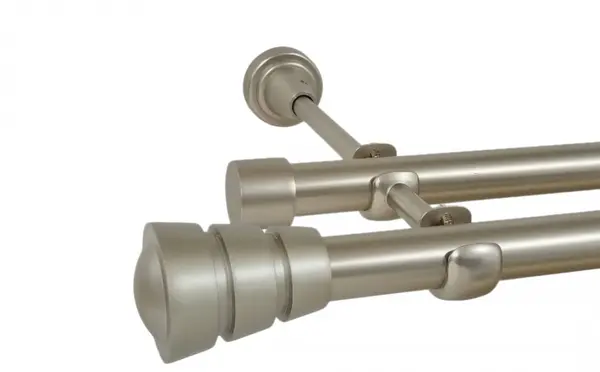 Galerie dubla fara inele CORSO 19 mm CROM MAT