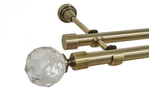 Galerie dubla - fara inele - KULA CRYSTAL /19 -dubla – fără inele - aur antic
