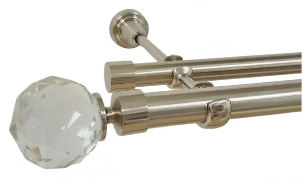 Galerie dubla fara inele Kula crystal 25/19 - inox