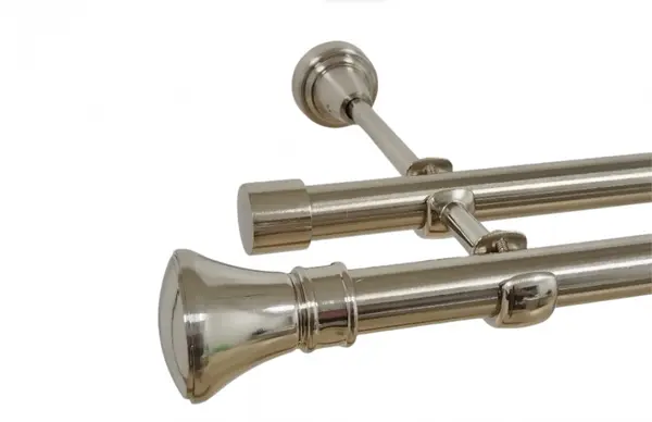 Galerie dubla fara inele PRINCE 19 mm inox