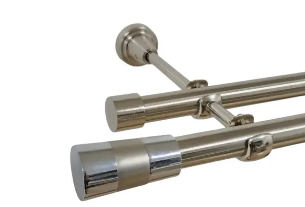 Galerie dubla fara inele valeo crom 19 mm inox