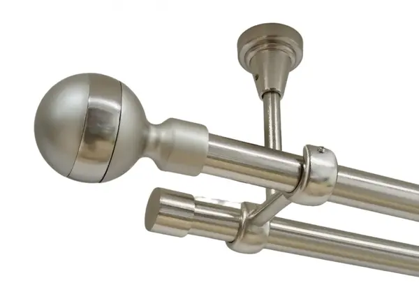 Galerie dubla james fara inele prindere tavan 19/19 mm inox