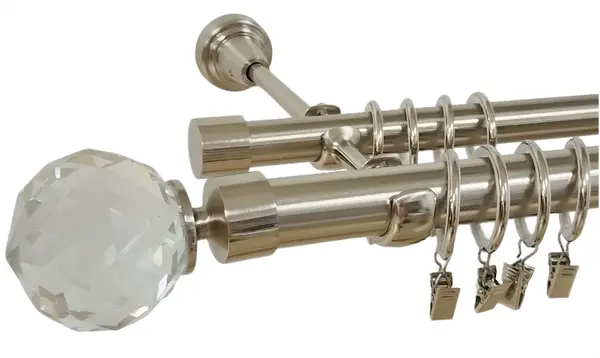 Galerie dubla KULA CRYSTAL 25/19 - inox