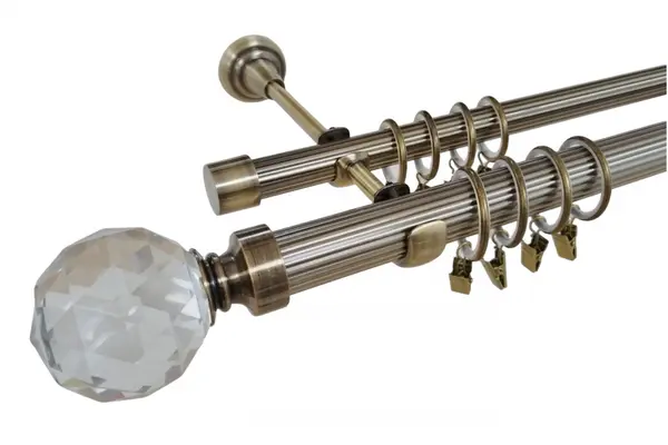 Galerie dubla KULA CRYSTAL STRIAT 25/19 - PRINDERE PERETE AUR ANTIC