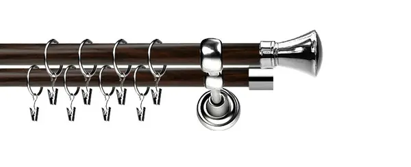 Galerie dubla LUXOR 25/19 - PRINDERE PERETE INOX ,NEGRU