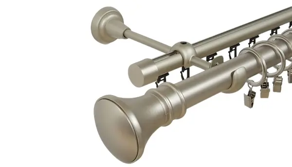Galerie dubla luxor , teava neteda si profil,grosime 25 si 19mm, crom mat
