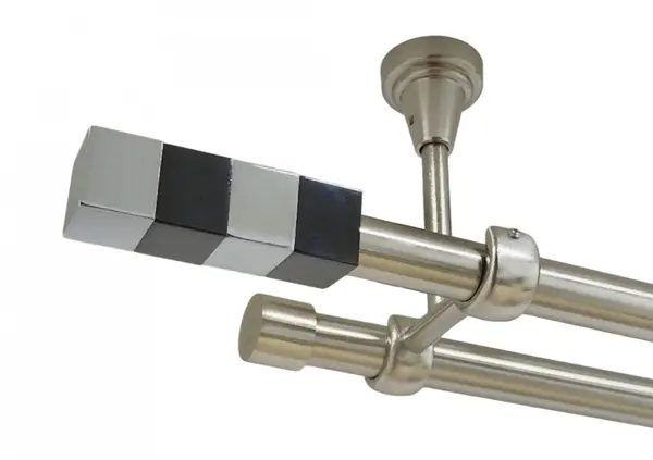 Galerie dubla magnum fara inele prindere tavan 19/19 mm inox