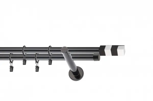 Galerie dubla PICIOR UNIVERSAL MAGNUM INOX dubla 19/19 - NEGRU