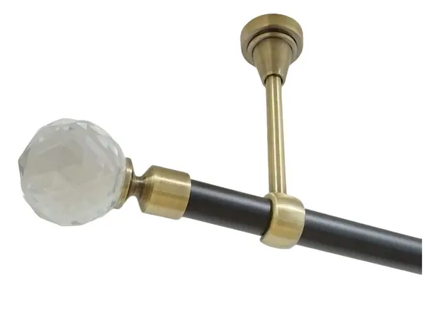 Galerie duo tavan fara inele KULA CRYSTAL /19 - negru/aur antic
